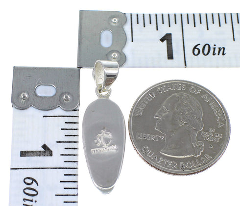 Authentic Sterling Silver Multicolor Inlay Southwest Pendant YX67943